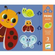 Preisvergleich für Puzzle: Djeco 3 Puzzles - Im Garten 3 Teile Puzzle Djeco-07141