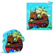Preisvergleich für Puzzle: Djeco Barberousse Boot 54 Teile Puzzle Djeco-07241