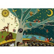 Preisvergleich für Puzzle: DToys Nature Collection - Day and Night 1000 Teile Puzzle Deico-Games-76403