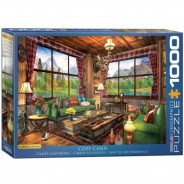 Preisvergleich für Puzzle: Eurographics Dominic Davison - Cozy Cabin 1000 Teile Puzzle Eurographics-6000-5377