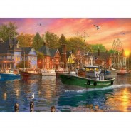 Preisvergleich für Puzzle: Eurographics Dominic Davison - Harbor Sunset 1000 Teile Puzzle Eurographics-6000-0969