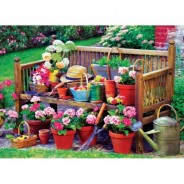 Preisvergleich für Puzzle: Eurographics Gartenbank 1000 Teile Puzzle Eurographics-6000-5345