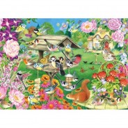 Preisvergleich für Puzzle: Falcon Summer Garden Birds 500 Teile Puzzle Jumbo-11253