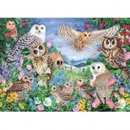 Preisvergleich für Puzzle: Jumbo Eulen in den Wäldern 1000 Teile Puzzle Jumbo-11286