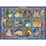 Preisvergleich für Puzzle: Jumbo Francien - Cat Horoscope 1000 Teile Puzzle Jumbo-18853