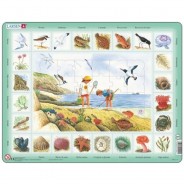 Preisvergleich für Puzzle: Larsen Rahmenpuzzle - Am Meer (auf Italienisch) 48 Teile Puzzle Larsen-NA2-IT
