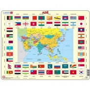 Preisvergleich für Puzzle: Larsen Rahmenpuzzle - Asien (auf Niederländisch) 70 Teile Puzzle Larsen-KL2-NL