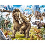 Preisvergleich für Puzzle: Larsen Rahmenpuzzle - Mammuts 64 Teile Puzzle Larsen-FH27