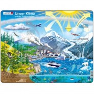 Preisvergleich für Puzzle: Rahmen-Puzzle, 69 Teile, 36x28 cm, Unser Klima