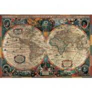 Preisvergleich für Puzzle: Pomegranate Henricus Hondius: Antique World Map  1000 Teile Puzzle Pomegranate-AA603