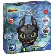 Preisvergleich für 3D Puzzle: puzzleball® Ø13 cm, 72 Teile ,  mit Ohren, Dragons 3 Ohnezahn