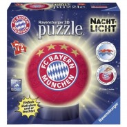 Preisvergleich für Puzzle: Ravensburger 3D Puzzle - Nachtlicht - FC Bayern München 72 Teile Puzzle Ravensburger-12177