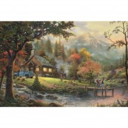 Preisvergleich für Puzzle: Schmidt Spiele Idylle am Fluss 500 Teile Puzzle Schmidt-Spiele-58465