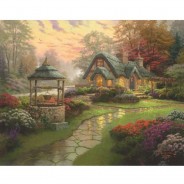 Preisvergleich für Puzzle: Schmidt Spiele Thomas Kinkade: Haus mit Brunnen 1000 Teile Puzzle Schmidt-Spiele-58463