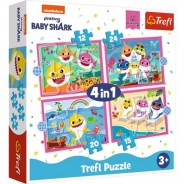 Preisvergleich für Puzzle: Trefl 4 Puzzles - Baby Shark 12 Teile Puzzle Trefl-34378