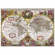 Preisvergleich für Puzzle: Trefl A New Land and Water Map of the Entire Earth, 1630 2000 Teile Puzzle Trefl-27095