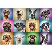 Preisvergleich für Puzzle: Puzzle 1000 Teile - Lustige Hunde