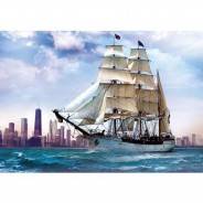 Preisvergleich für Puzzle: Trefl Segelschiff vor Chicago 500 Teile Puzzle Trefl-37120