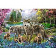 Preisvergleich für Puzzle: Trefl Wolfsfamilie 1000 Teile Puzzle Trefl-10558