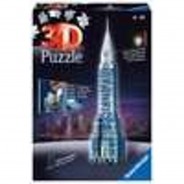 Preisvergleich für 3D Puzzle: Chrysler Building bei Nacht