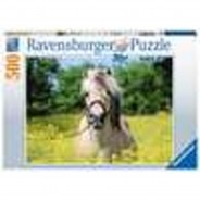 Preisvergleich für Puzzle: Pferd im Rapsfeld
