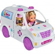 Preisvergleich für Puppen & Zubehör: Evi LOVE Doktor Evi 2-in-1 Tiermobil weiß/beige