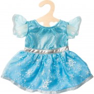 Preisvergleich für Puppen & Zubehör: Puppenkleid Eis-Prinzessin, Gr. 35-45 cm hellblau