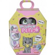 Preisvergleich für Kinderelektronik: Pamper Petz Katze - Tierbaby mit Trink- und Nässfunktion, magischer Pfote & 3 Überraschungen grau