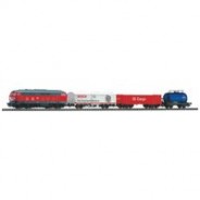Preisvergleich für Modellbahn: PIKO 57154 Start-Set BR 218 DB Cargo 3 Güterwagen
