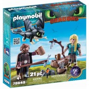 Preisvergleich für Spiele: PLAYMOBIL® Dragons - Hicks und Astrid mit Babydrachen 70040