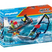Preisvergleich für Spiele: PLAYMOBIL® City Action - Seenot: Polarsegler-Rettung mit Schlauchboot 70141