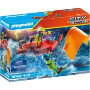 Preisvergleich für Spiele: PLAYMOBIL® City Action - Seenot: Kitesurfer-Rettung mit Boot 70144