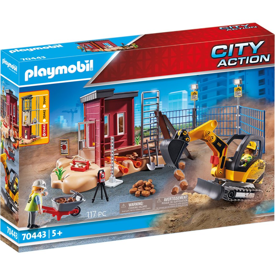 Spiele PLAYMOBIL® City Action - Minibagger mit Bauteil 70443 im Preisvergleich