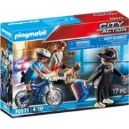 Preisvergleich für Spiele: PLAYMOBIL® City Action - Polizei-Fahrrad: Verfolgung des Taschendiebs 70573