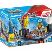 Preisvergleich für Sammel & Spielfiguren: PLAYMOBIL® 70816 Starter Pack Baustelle mit Seilwinde