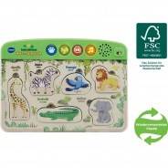 Preisvergleich für Kleinkindspielzeug: Interaktives Holz-Tierpuzzle, 6 Teile